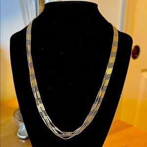 Stunning Italy 925 Sterling 5-Strand Chain
